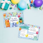 12 Einladungskarten zum Geburtstag – Monster – Bild 5