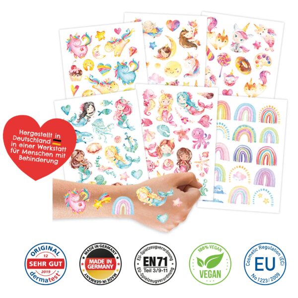 Kindertattoos – Meerjungfrau