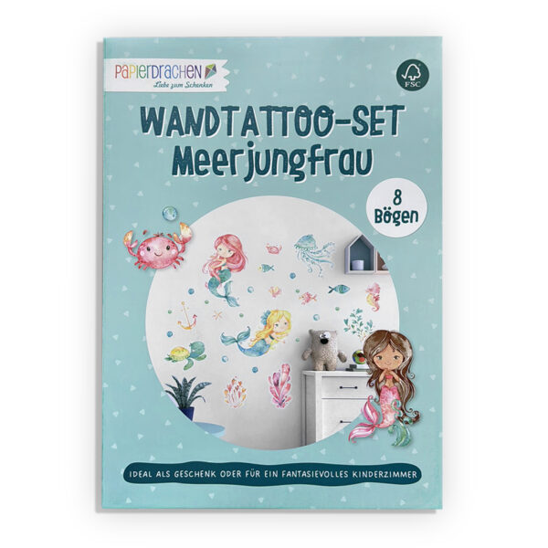 Wandtattoos - Meerjungfrau - Set 1