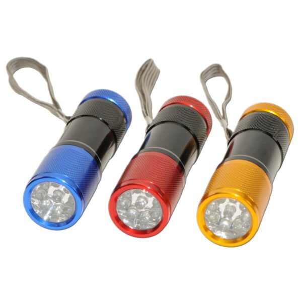 ALU-Taschenlampe 9 Leds