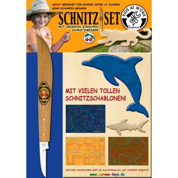 Schnitz-Set-Messer & Holz