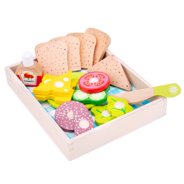 Schneide-Spiel - Mittagessen-Picknick - Box 18 Stück