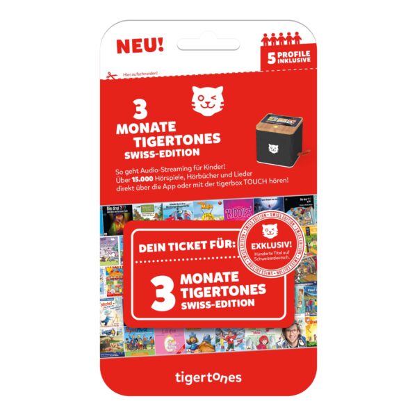tigertones - Ticket 3 Monate Swiss-Edition