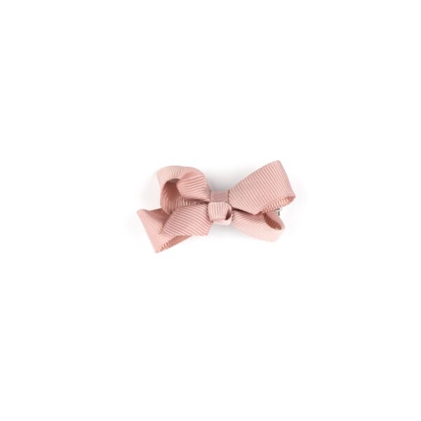 Busy Lizzie - Haarspange - Mini-Schleife - Altrosa