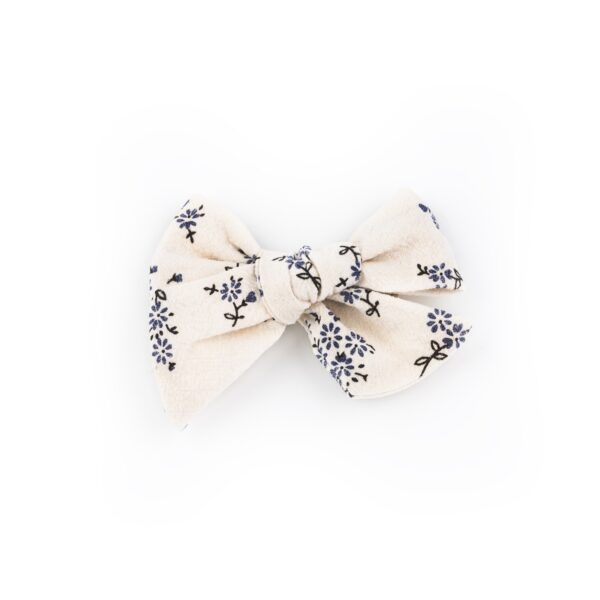 Busy Lizzie - Haarspange - Schleife - Blumen - Blau