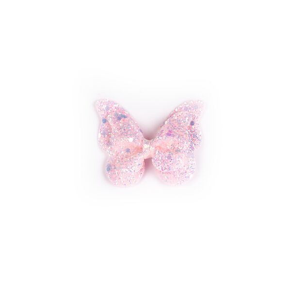 Busy Lizzie - Haarspange - Glitzerschmetterling - Hellrosa