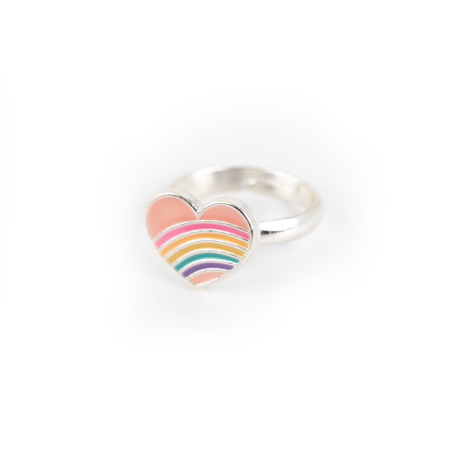 Busy Lizzie - Ring - Regenbogenherz