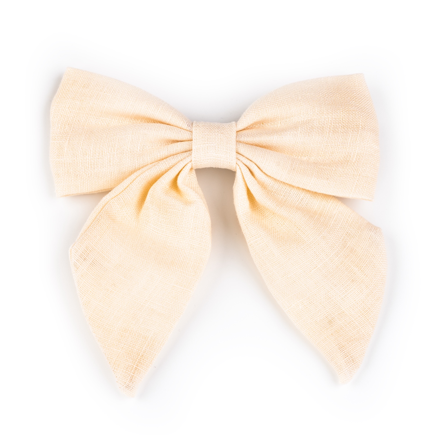 Busy Lizzie - Linen Love Story - Schleife Gross - Creme