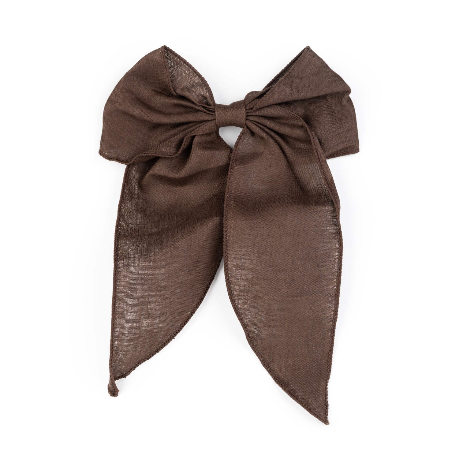 BSL301356 Busy Lizzie - Linen Love Story - Schleife - Mia (Braun) – Bild 1