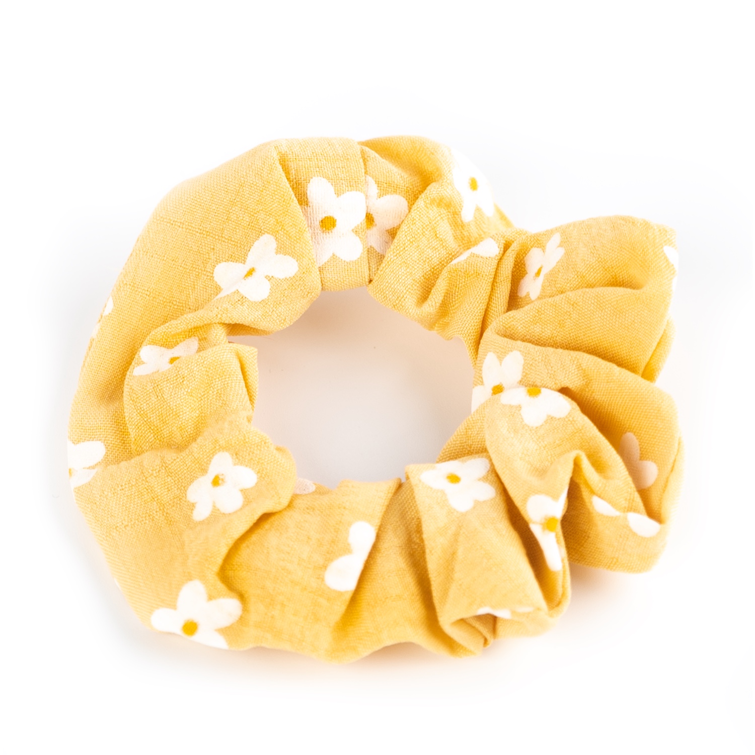 Busy Lizzie - Scrunchie - Blumenmuster - Gelb