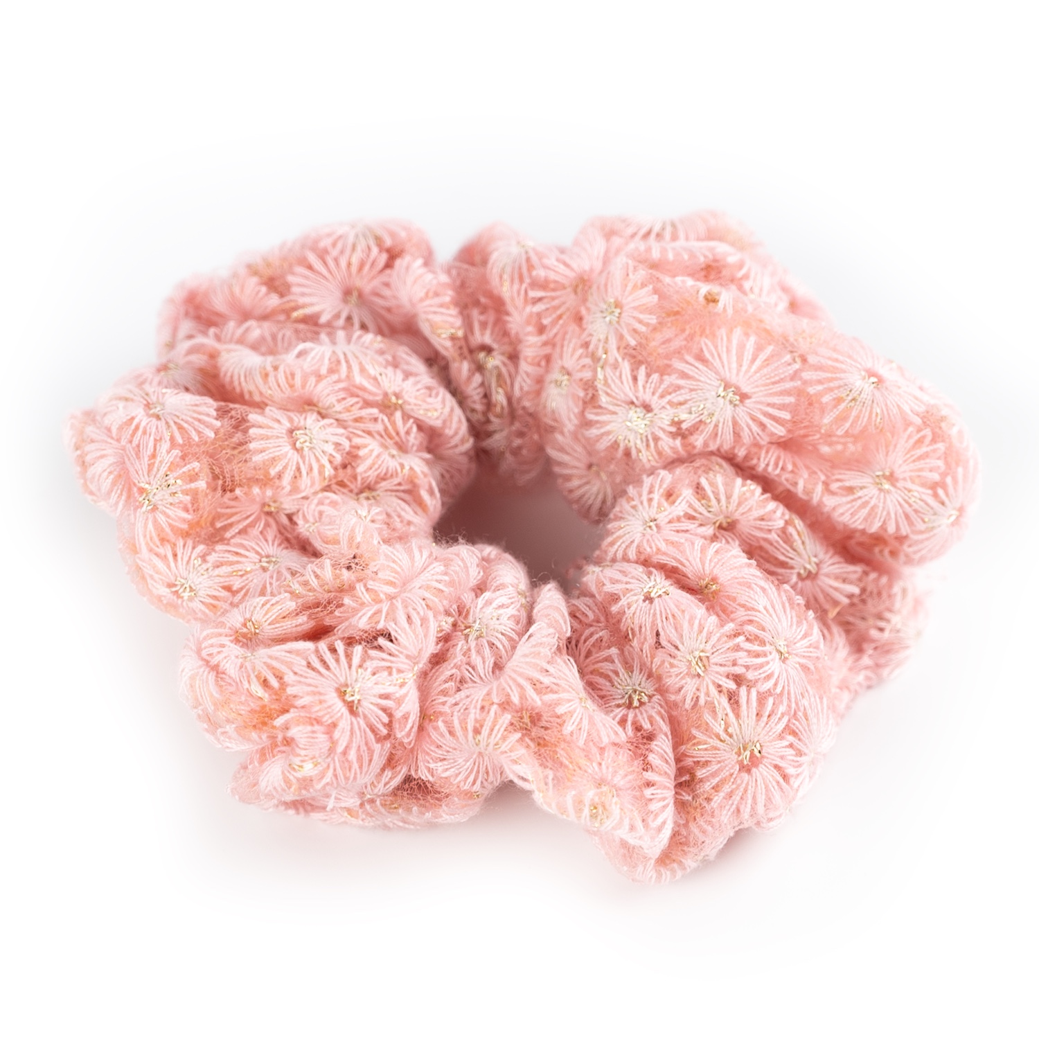 BSL301431 Busy Lizzie - Scrunchie - Organza - Gänseblümchen - Pink – Bild 1