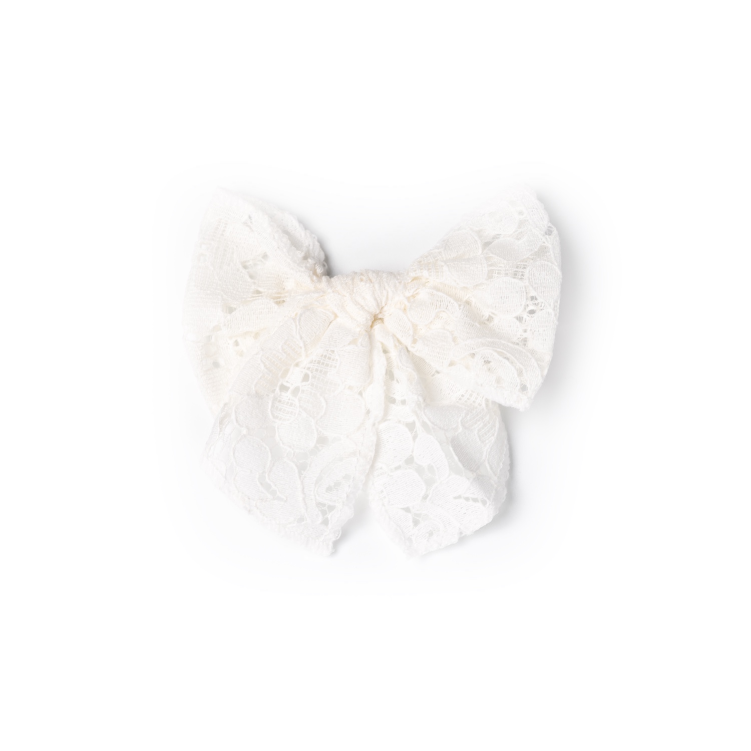 Busy Lizzie - Clip - Schleife - Spitze - Weiß
