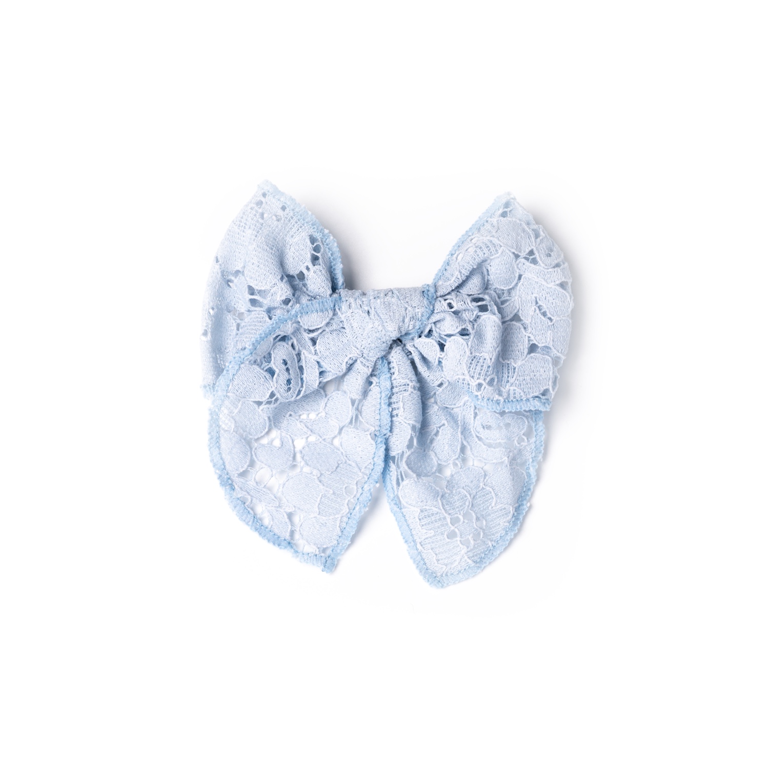 Busy Lizzie - Clip - Schleife - Spitze - Hellblau