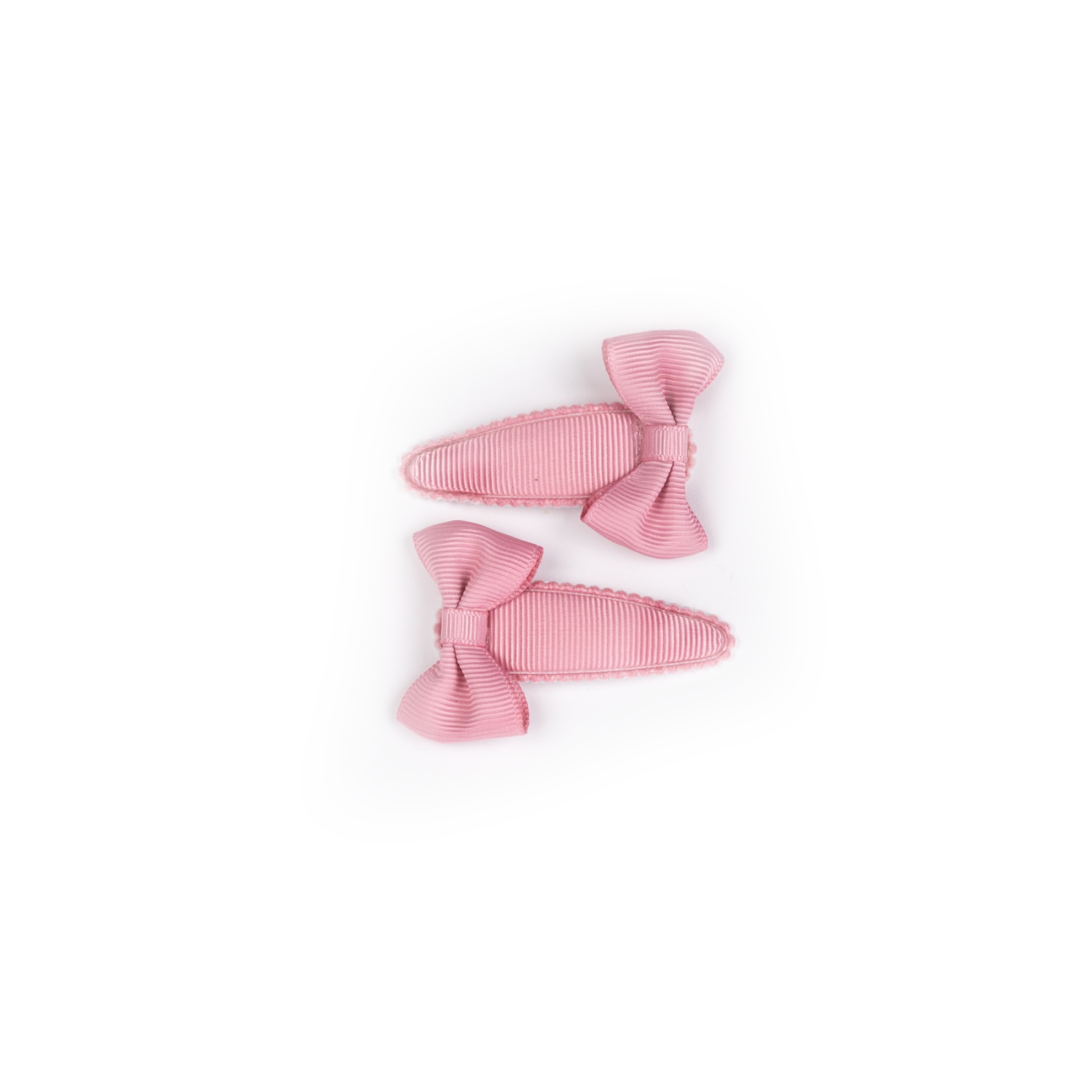 Busy Lizzie - Schnapphaarspangen - Mini-Schleife - Altrosa