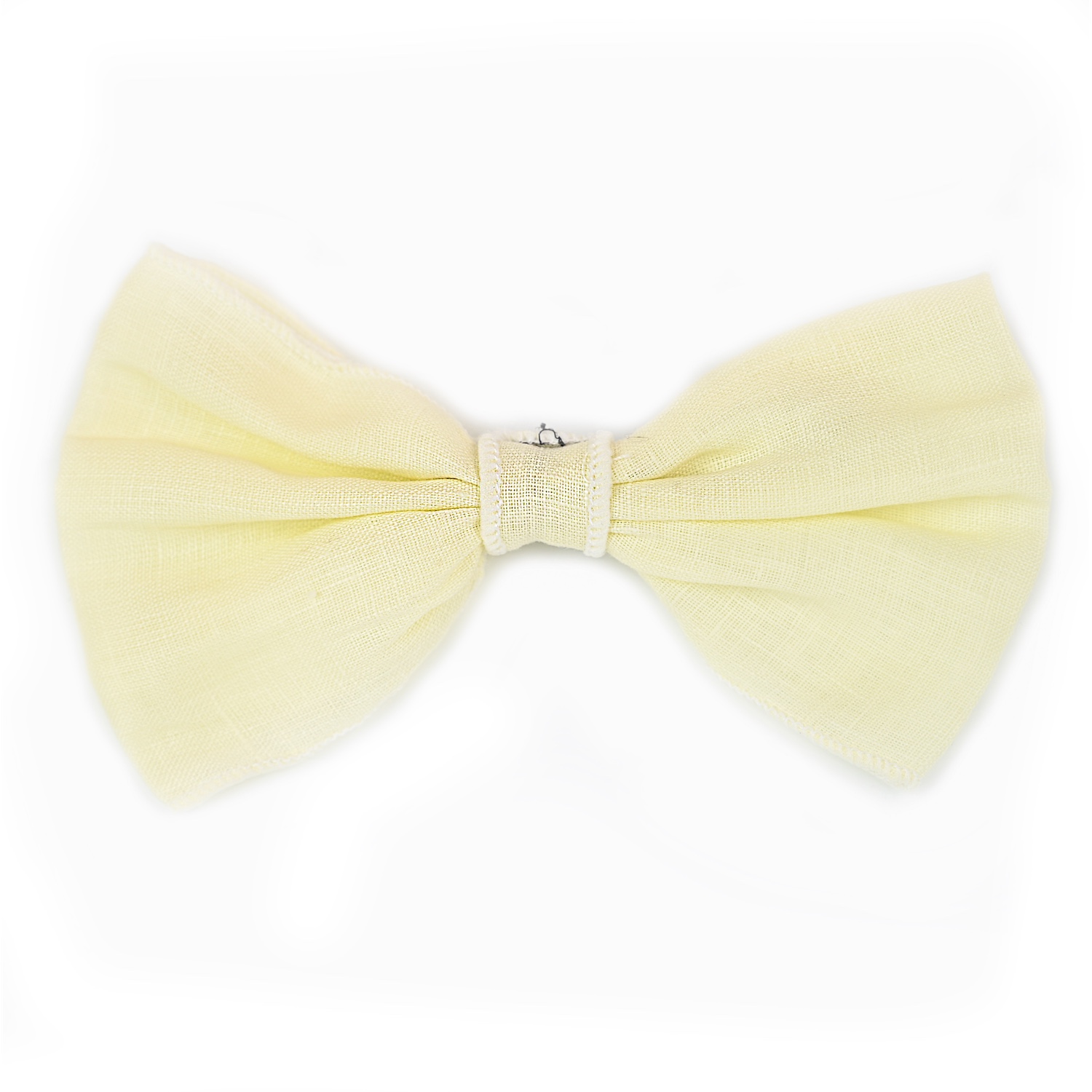 Busy Lizzie - Linen Love Story - Schleife Mittel - Hellgelb