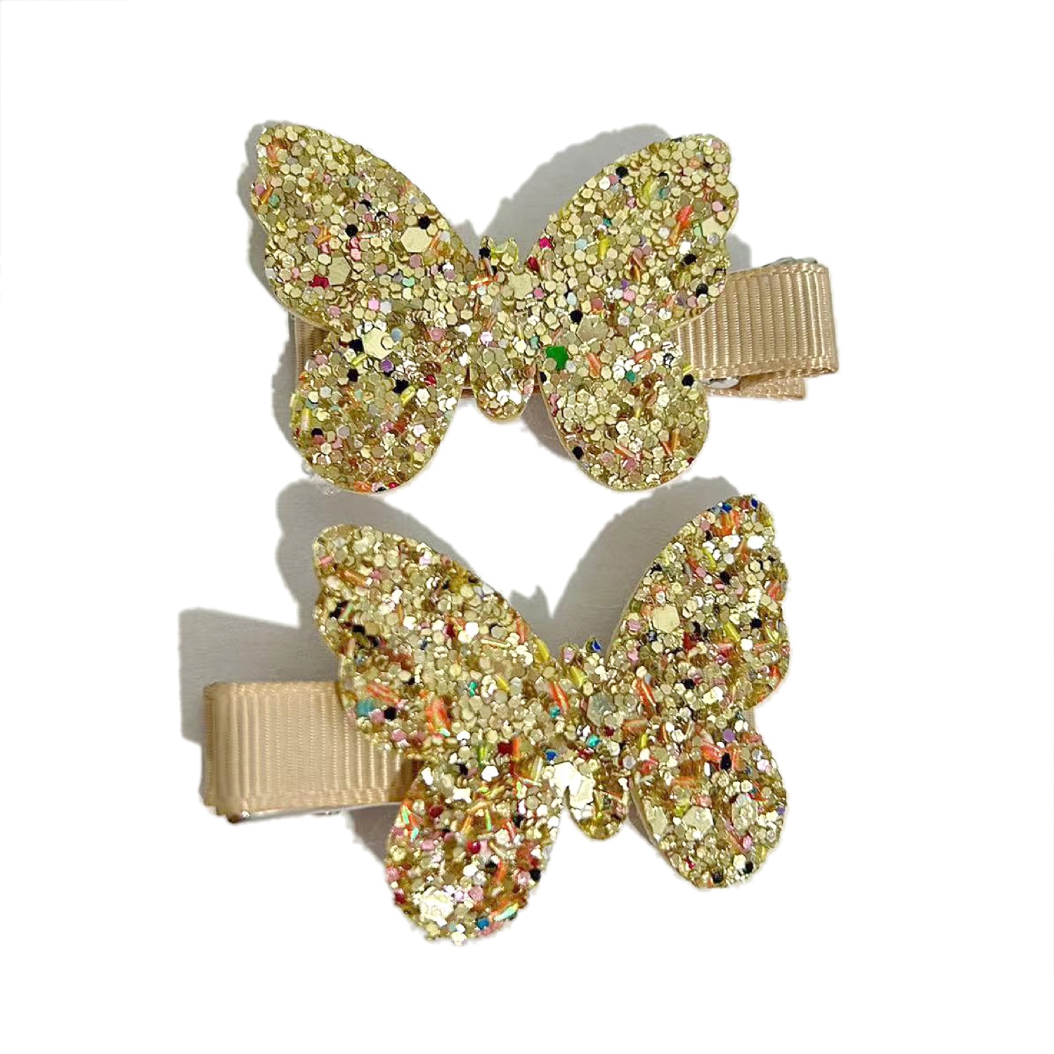 BSL301728 Busy Lizzie - Clips - Schmetterlinge - Glitzer – Bild 1