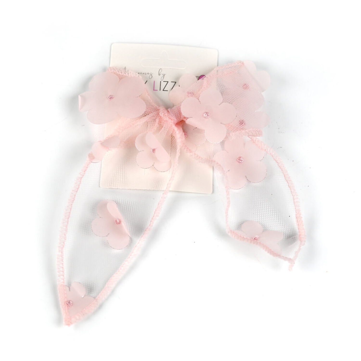 Busy Lizzie - Organza - Blumen - Mittel - Pink