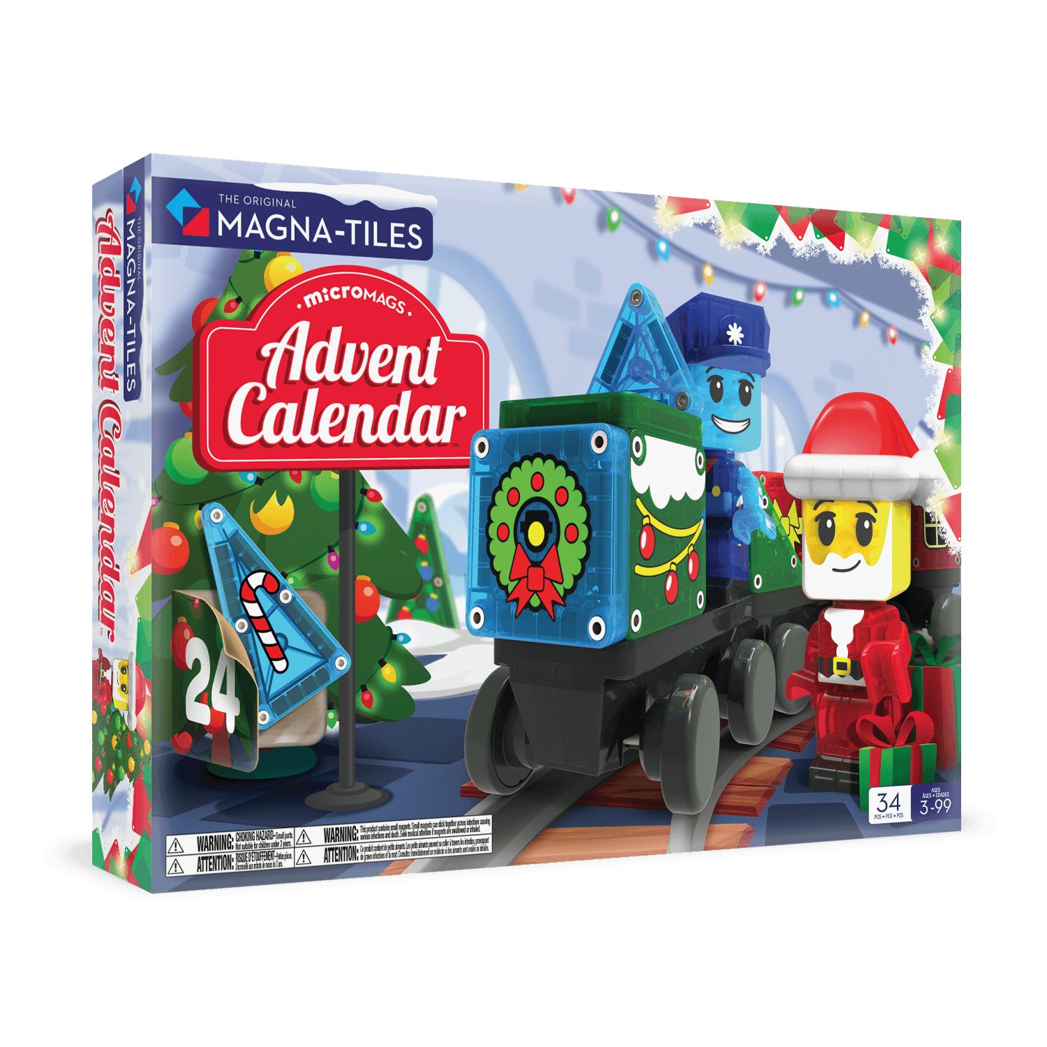 MT256034AC_001 Magna-Tiles® microMAGS Adventskalender - 34 Teile – Bild 1