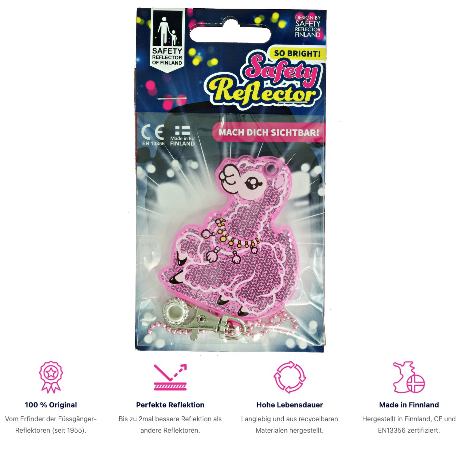 Reflektor Alpaka pink