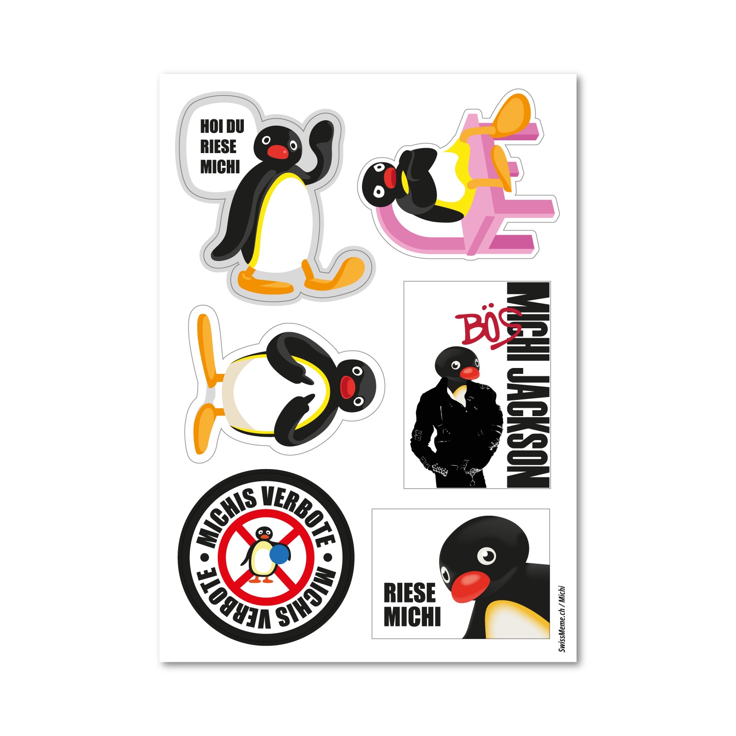 Stickerbogen - SwissMeme Michi
