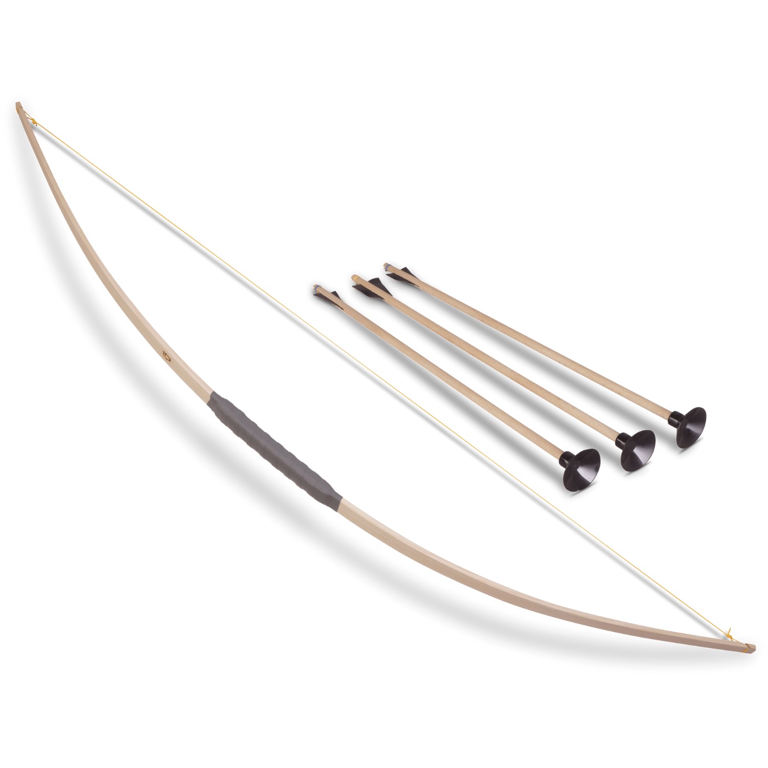 Kinder-Sport-Bogen Esche, ca.120cm, +3 1202 Pfeile 50cm